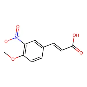 3-{3-Nitro-4-methoxyphenyl}acrylic acid structure