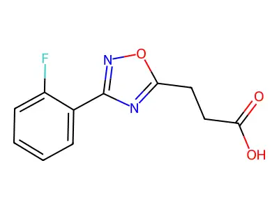 3-[3-(2-fluorophenyl)-1,2,4-oxadiazol-5-yl]propanoic Acid structure