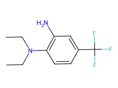 1-N,1-N-diethyl-4-(trifluoromethyl)benzene-1,2-diamine structure