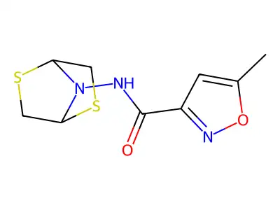 3-Isoxazolecarboxamide,N-2,5-dithia-7-azabicyclo[2.2.1]hept-7-yl-5-methyl- structure