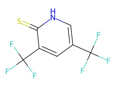 3,5-Bis(trifluoromethyl)-2-mercaptopyridine structure