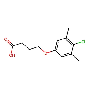 4-(4-Chloro-3,5-dimethylphenoxy)butanoic acid structure