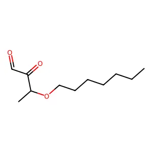 Butanal, 3-(heptyloxy)-2-oxo- structure