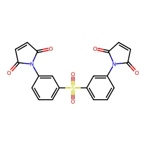 1H-Pyrrole-2,5-dione, 1,1'-(sulfonyldi-3,1-phenylene)bis- structure