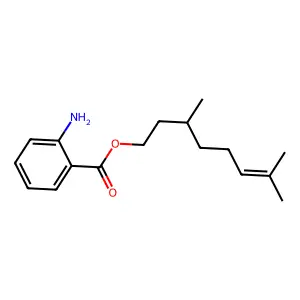 Citronellyl anthranilate structure