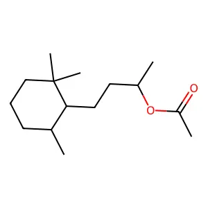 Cyclohexanepropanol, alpha,2,2,6-tetramethyl-, 1-acetate structure