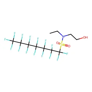 N-Ethyl-pentadecafluoro-N-(2-hydroxyethyl)-1-heptanesulfonamide structure