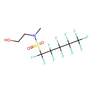 Undecafluoro-N-(2-hydroxyethyl)-N-methyl-1-pentanesulfonamide structure