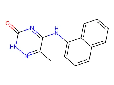 6-Methyl-5-(1-naphthalenylamino)-1,2,4-triazin-3(2H)-one structure