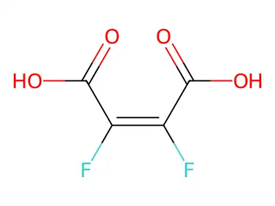2,3-Difluorobut-2-enedioic acid structure