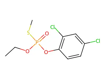 O-(2,4-Dichlorophenyl) O-ethyl S-methyl phosphorothioate structure
