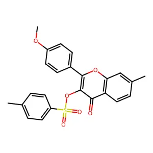 2-(4-Methoxyphenyl)-7-methyl-4-oxo-4H-1-benzopyran-3-yl 4-methylbenzene-1-sulfonate structure