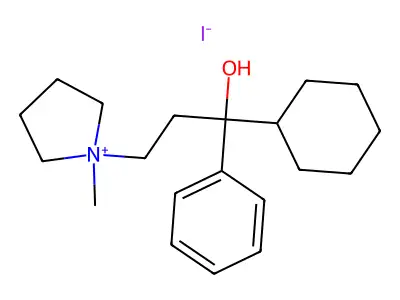 Tricyclamol iodide structure
