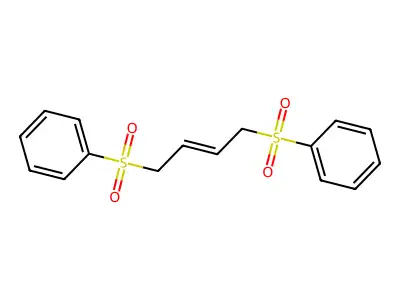 (E)-1,4-Bis(phenylsulfonyl)-2-butene structure