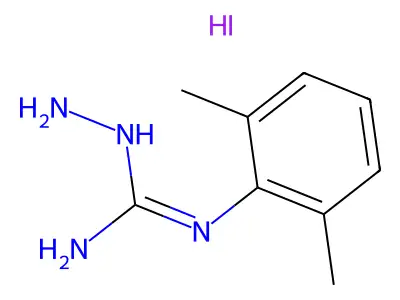 1-Amino-3-(2,6-dimethylphenyl)guanidine hydroiodide structure