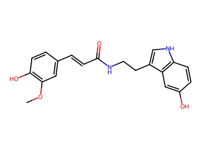 Hydroxyevodiamine structure