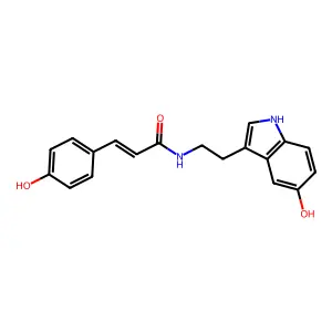 N-(p-Coumaroyl)serotonin structure