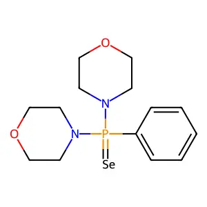 Phosphine selenide, di(4-morpholinyl)phenyl- structure