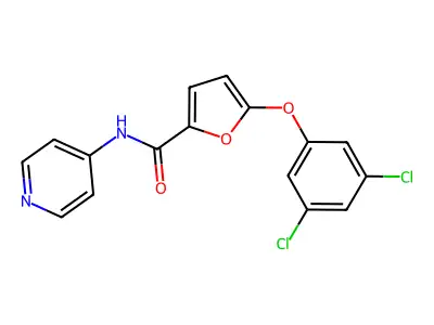 5-(3,5-Dichlorophenoxy)-N-(pyridin-4-yl)furan-2-carboxamide structure