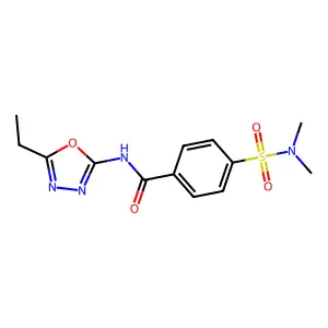 4-(dimethylsulfamoyl)-N-(5-ethyl-1,3,4-oxadiazol-2-yl)benzamide structure