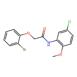 2-(2-bromophenoxy)-N-(5-chloro-2-methoxyphenyl)acetamide structure