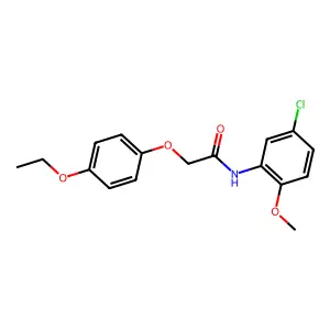 N-(5-chloro-2-methoxyphenyl)-2-(4-ethoxyphenoxy)acetamide structure