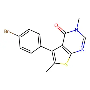 5-(4-Bromophenyl)-3,6-dimethylthieno[2,3-d]pyrimidin-4-one structure