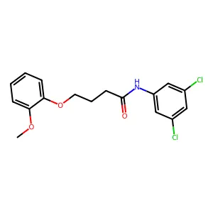N-(3,5-dichlorophenyl)-4-(2-methoxyphenoxy)butanamide structure