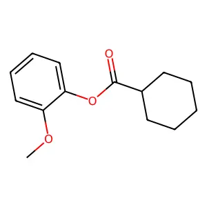 2-Methoxyphenyl cyclohexanecarboxylate structure