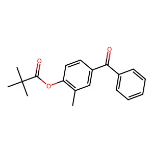 (4-Benzoyl-2-methylphenyl) 2,2-dimethylpropanoate structure
