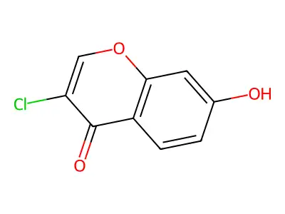 3-chloro-7-hydroxy-4H-chromen-4-one structure