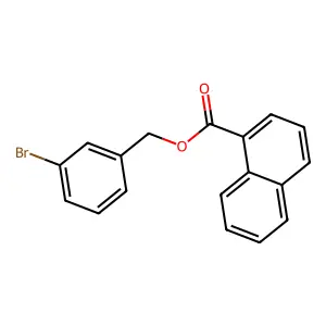 3-Bromobenzyl 1-naphthoate structure