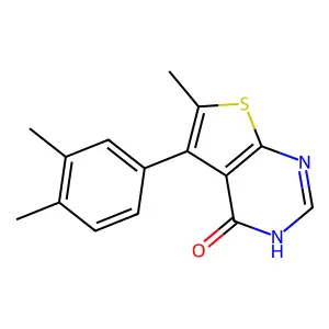 5-(3,4-Dimethylphenyl)-6-methylthieno[2,3-d]pyrimidin-4(3H)-one structure