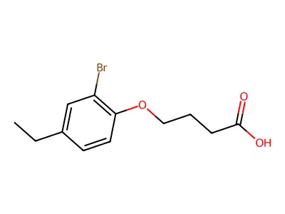 4-(2-Bromo-4-Ethylphenoxy)Butanoic Acid structure
