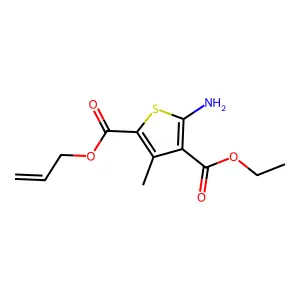 4-Ethyl 2-prop-2-en-1-yl 5-amino-3-methylthiophene-2,4-dicarboxylate structure