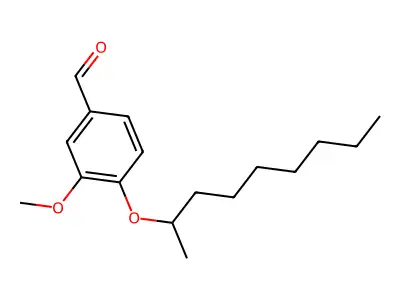 3-Methoxy-4-(nonan-2-yloxy)benzaldehyde structure
