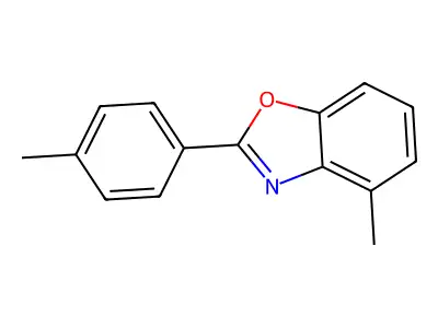 4-Methyl-2-(4-methylphenyl)-1,3-benzoxazole structure