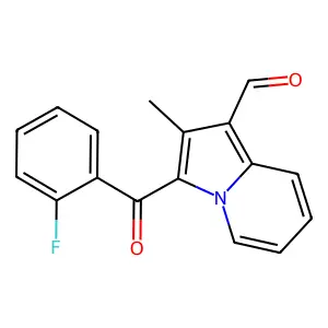 3-(2-Fluoro-benzoyl)-2-methyl-indolizine-1-carbaldehyde structure