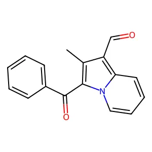 3-Benzoyl-2-methylindolizine-1-carbaldehyde structure