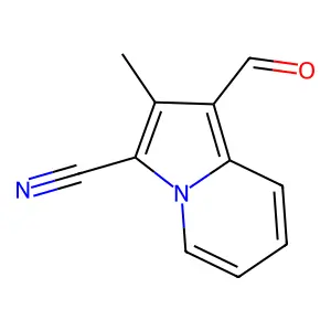 1-Formyl-2-methylindolizine-3-carbonitrile structure