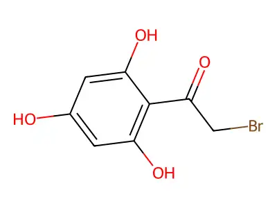 2-Bromo-1-(2,4,6-trihydroxyphenyl)ethanone structure