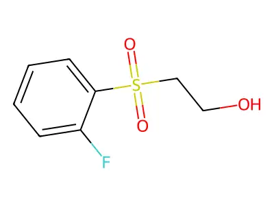 2-Fluorophenylsulfonylethanol structure