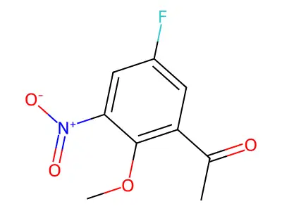 1-(5-Fluoro-2-methoxy-3-nitrophenyl)ethanone structure