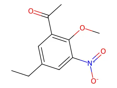 1-(5-Ethyl-2-methoxy-3-nitrophenyl)ethanone structure