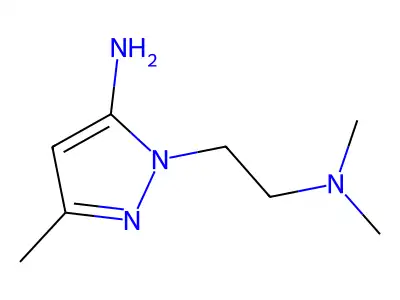5-Amino-N,N,3-trimethyl-1H-pyrazole-1-ethanamine structure