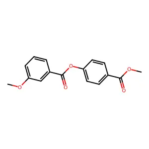 (4-Methoxycarbonylphenyl) 3-methoxybenzoate structure