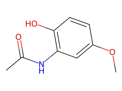 N-(2-hydroxy-5-methoxyphenyl)acetamide structure