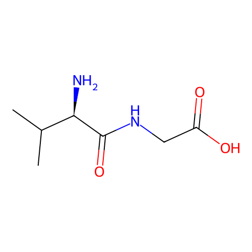 d-Valyl-glycin structure