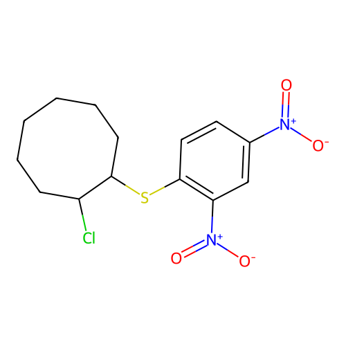 1-Chloro-2-[(2,4-dinitrophenyl)sulfanyl]cyclooctane structure