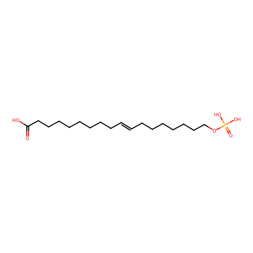 (E)-18-phosphonooxyoctadec-10-enoic acid structure